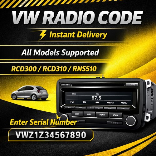 Volkswagen radio code - vw,