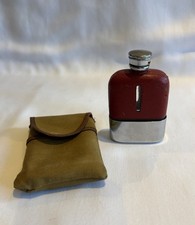 Circa 1920 Vintage Red Leather