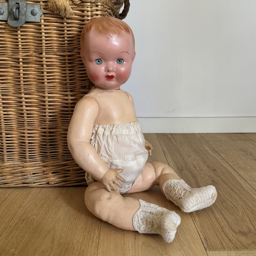 Vintage composition baby doll - composition,