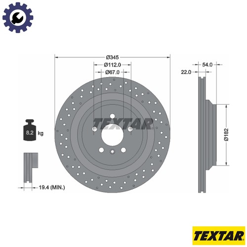 Brake disc 92283703 for - disc,