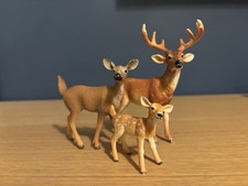 Schleich Deer Doe Stag Fawn