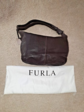 Furla brown leather shoulder bag