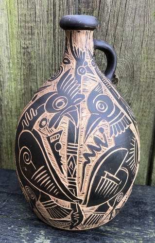 Vintage pottery jug - pottery,
