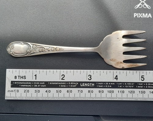Silver plated prong fork - 5,