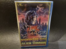 Nightmare City & Alien Terror - VTC Big Box Pre Cert VHS Ex Rental SUPER RARE
