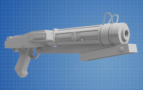 15s clonetrooper blaster - blaster, 3d