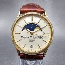 Seiko Moonphase Watch Men 32mm