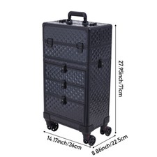 XL Large Makeup Trolley Case 3