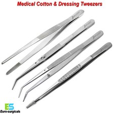 Surgical Tweezers Cotton & Dressing First Aid Forceps Dental Nursing Instruments