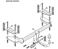 Swan neck tow - neck, bar