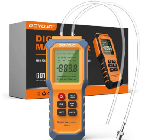 Digital manometer with - with, backlit