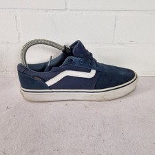 Vans Youth Boys Chapman Stripe Low Top Navy Blue Sneaker Shoes Size 4 UK