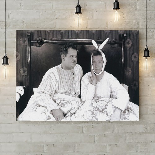 Laurel and hardy bed wall - laurel,