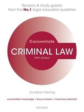 Criminal Law Concentrate: Law