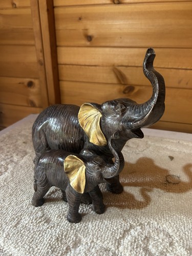 Bronze effect elephant - elephant, &