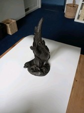 heredities cold cast bronze diving otter