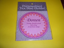 TAX DISC  HOLDER....( MAGNETIC )......( DOREEN ) ..