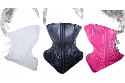 Leather hood neck collar - leather,