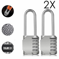 2X Long Shackle Padlock, 4