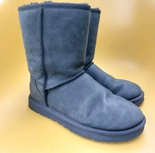 Ugg Classic Short Womens Suede Leather Boots NWT Casual / Size 5.5 UK / Black