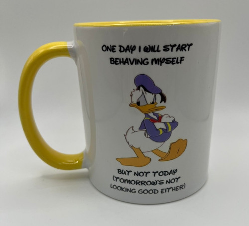 Donald duck inspired mug with - duck,