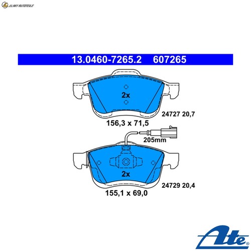 Brake pad set disc - pad,