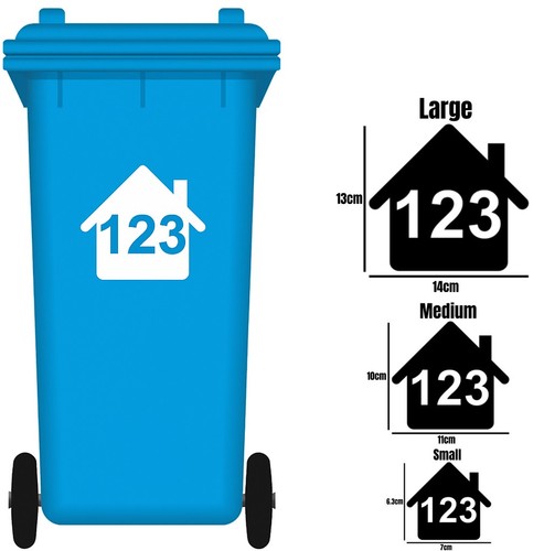 White wheelie bin - white,