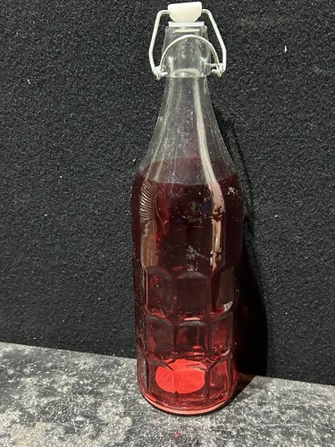 Red glass coloured - coloured, pattern