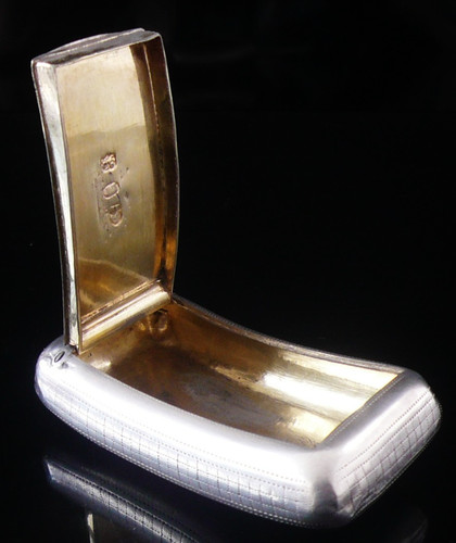 Antique sterling silver snuff - sterling,