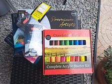 Bumper Art Materials Pack Including Acrylics, Water Colors, Oils, And Pencils
