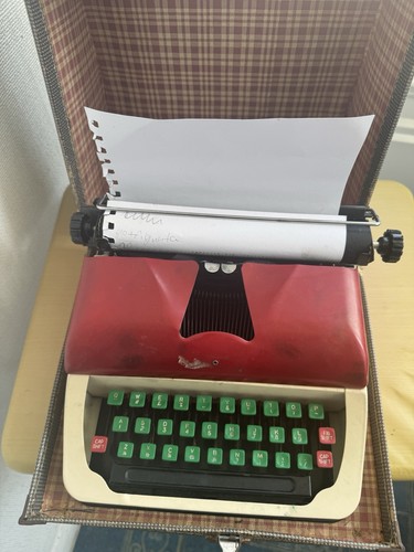 Vintage portable typewriter - vintage,