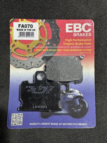 Ebc fa070 front brake pads - ebc,