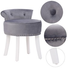 Velvet Dressing Table Stool