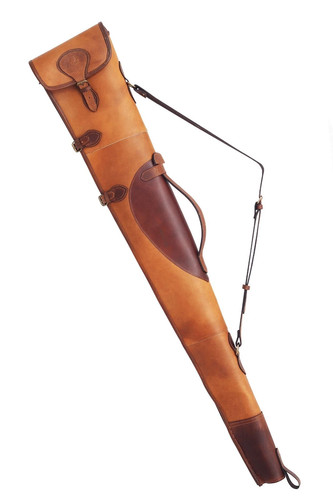 Leather shotgun slip case - leather,