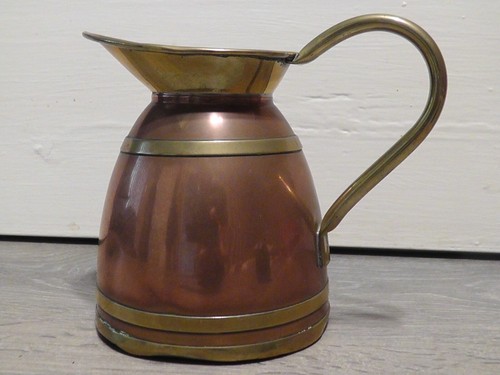 Copper with brass jug made - brass,