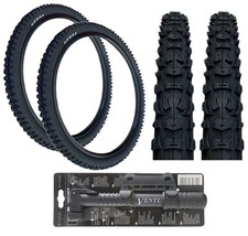 PAIR Kenda 26 x 2.10 Mountain Bike Black TYRES K-816 + FREE MINI PUMP