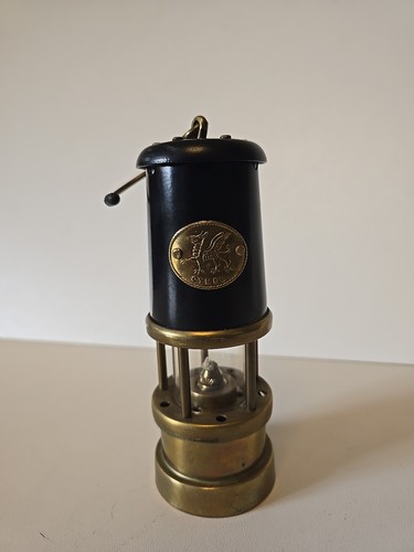 Vintage brass welsh miners - welsh,