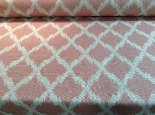 Ikat fabric pink natural - ,