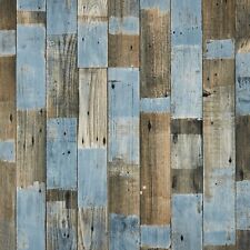Lino Flooring Blue Distressed Wood Weathered Oak Flooring Bathroom Kitchen Vinyl
