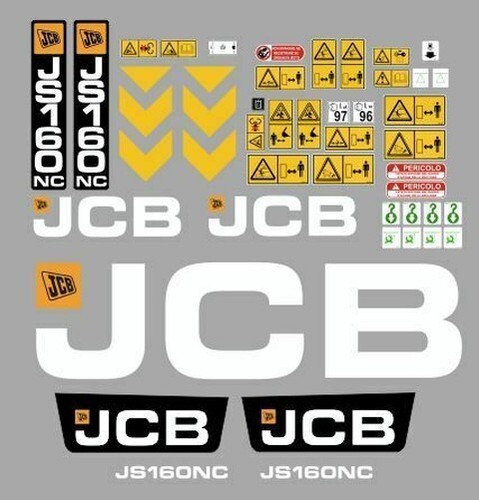 Jcb 160 decals stickers - decals,
