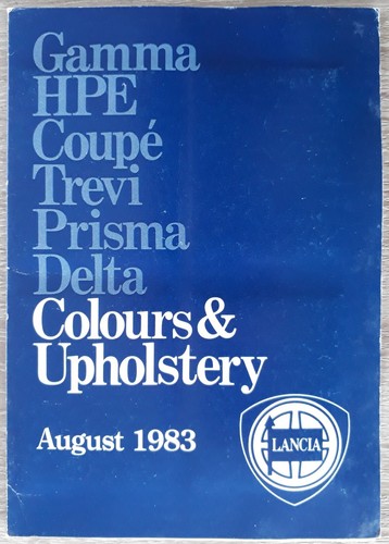 Lancia range colour - &, trim