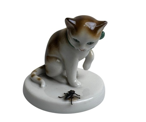 Vintage goebel porcelain cat - vintage,