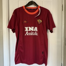 Kappa AS ROMA 2000/01 Home Football Shirt Medium mens BNWT