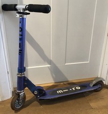 GENUINE Swiss Sprite MICRO Aluminium Scooter Blue Folding 8-18 Year BI39