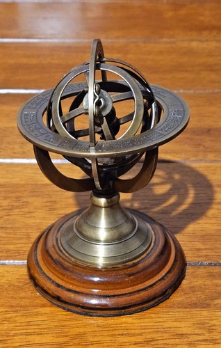 Vintage brass armillary - vintage,