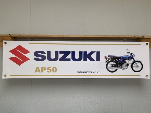 Suzuki ap50 blue banner - blue,