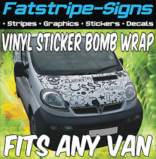 to fit VW TRANSPORTER VINYL BONNET WRAP STICKER BOMB GRAPHIC MX MOTOCROSS VAN T4
