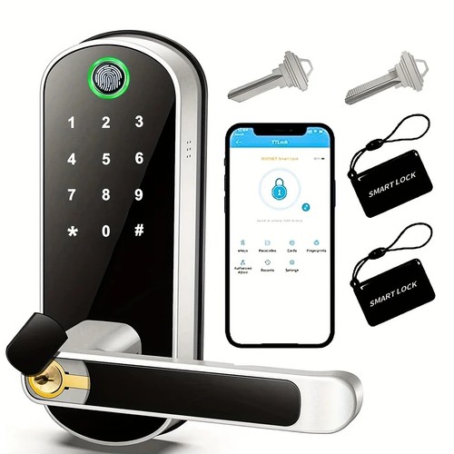 Smart fingerprint door lock - door,