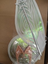 Green Fairy Elf Pixie Wings Wand  Ears  Fancydress BookWeek Halloween Dress-up