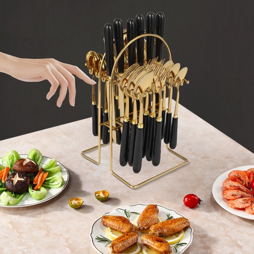 Piece modern gold black 410 - 24-piece,
